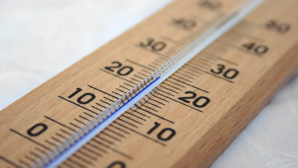 Termómetro indicando temperatura ambiente