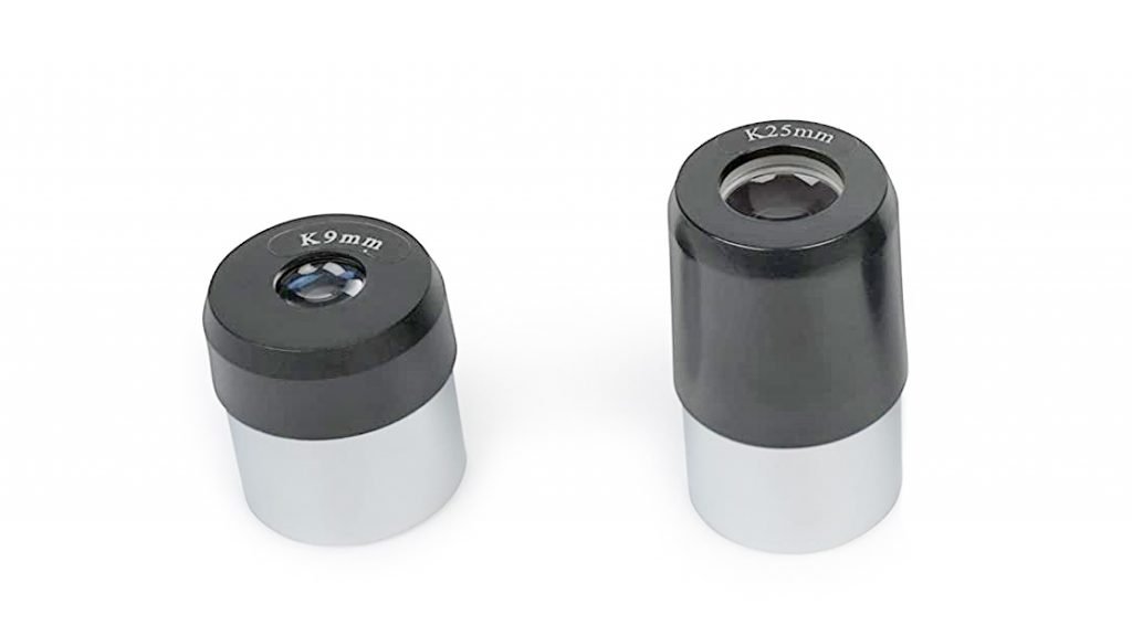 Oculares Kellner de 25 y 9 mm de los telescopios Celestron LCM