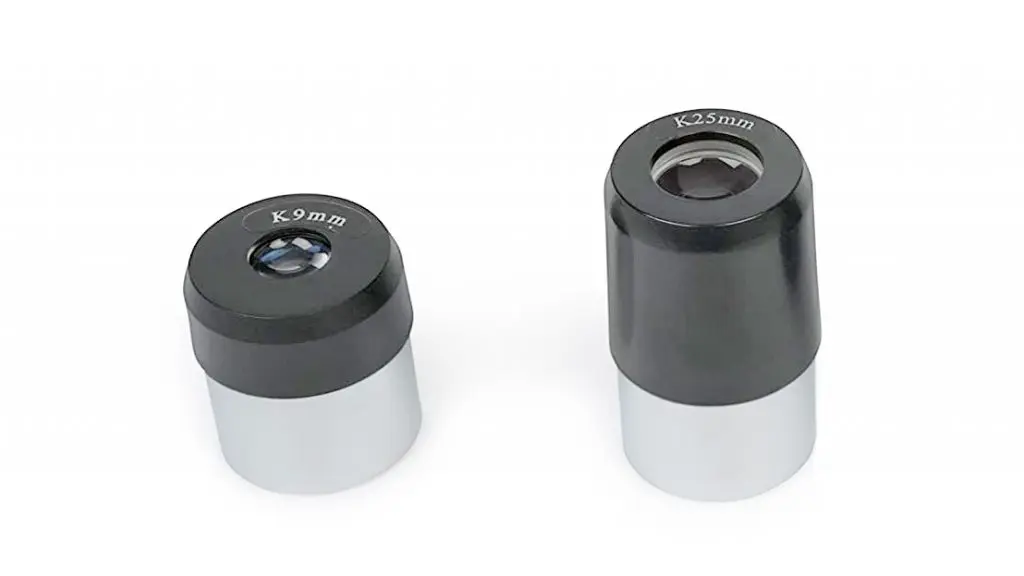 Oculares Kellner de 25 y 9 mm de los telescopios Celestron LCM