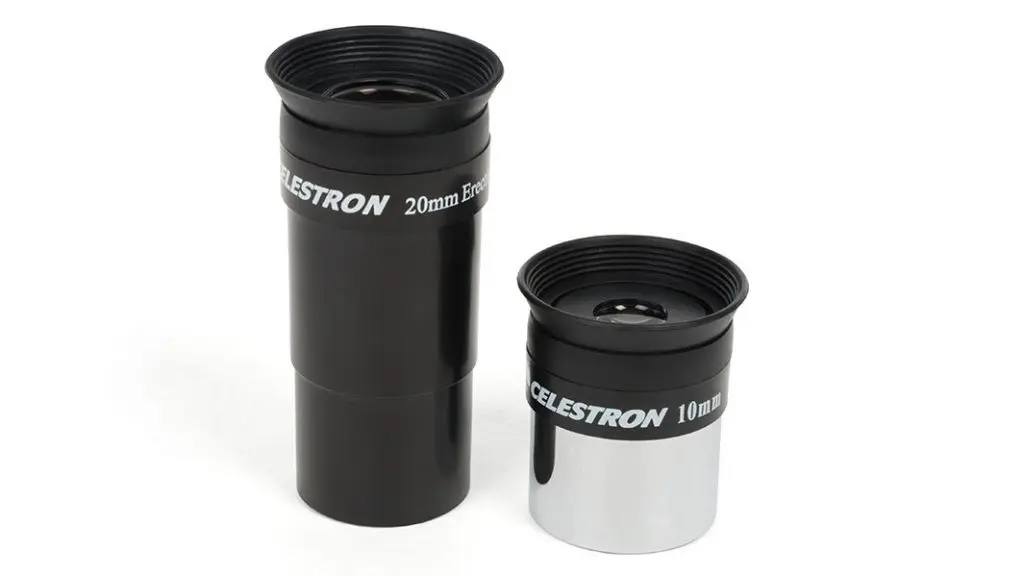 Ocular de 20 y 10 mm de los telescopios reflectores Celestron Astromaster
