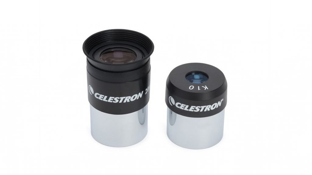Oculares Kellner de 20 mm y 10 mm del telescopio Celestron Cometron 114 AZ