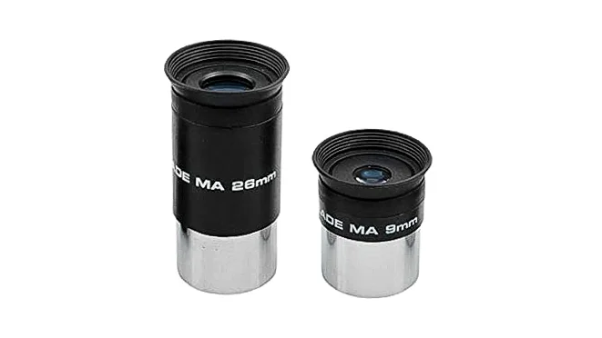 Oculares MA de 26 mm y 9 mm de los telescopios Meade StarNavigator NG