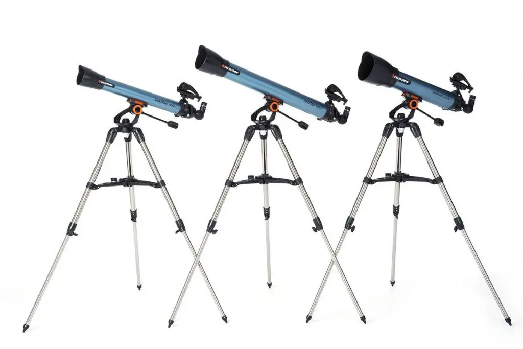 Trípode de acero inoxidable de los telescopios Celestron Inspre