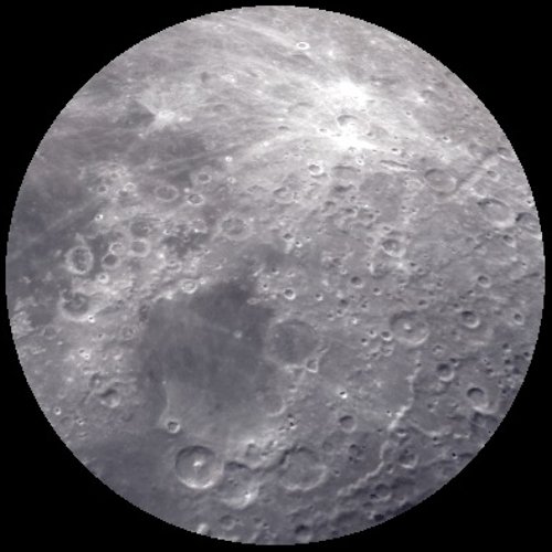 La Luna a través de un telescopio de 150 mm