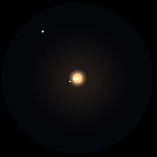 Marte a través de un telescopio de 90 mm